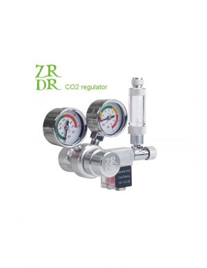 Wyin ZRDR Dual Gauge CO2 Regulator With Solenoid & Bubble Counter