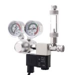 Dual Gauge Large CO2 Regulator With Solenoid & Bubble Counter