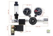 Co2art Pro Se Series – Co2 Dual Stage Regulator With Solenoid