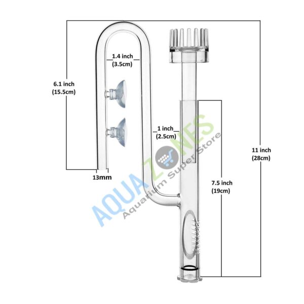 13mm glass inlet with skimmer