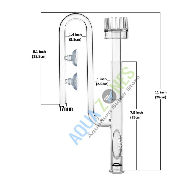 17mm glass inlet with skimmer