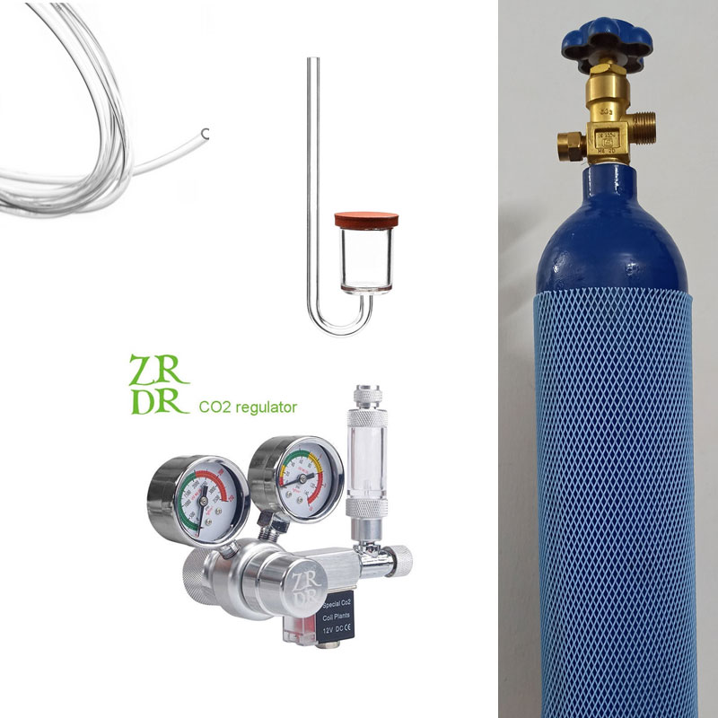 3Ltr CO2 Kit with ZRDR Dual Gauge Regulator