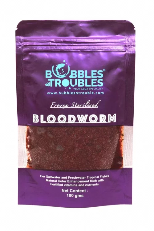 Bubbles N Troubles Frozen Sterilized Bloodworms 100gms