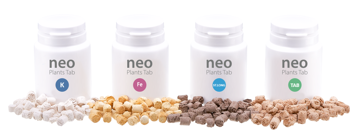 Neo Plants Tab series consists of 4 types TAB 1, K, Fe, ST.long