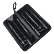 6 Pcs Black Stainless Steel Maintenance Tools Kit