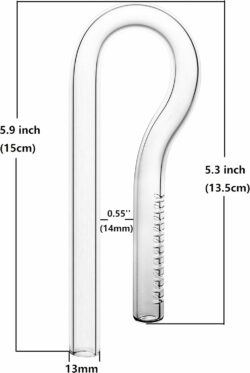 Greenosis Glass Inlet Lilly Pipe 13mm Details