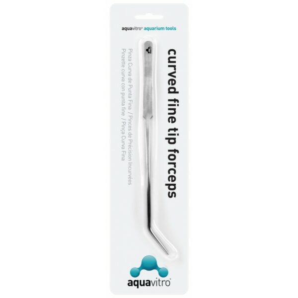 Aquavitro Curved Fine Tip Forceps 25cm 4