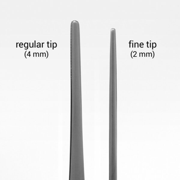 Aquavitro Curved Fine Tip Forceps 25cm