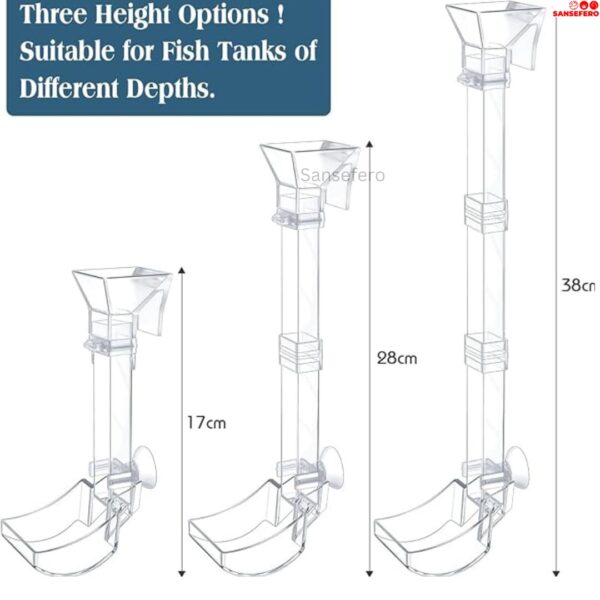 Fish Feeding Ring with Dish Set Dimension