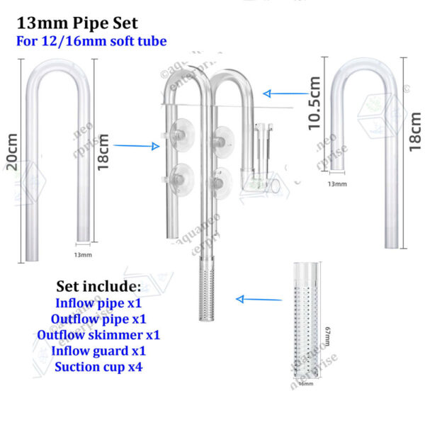 AQUAPRO Lily Pipe with Skimmer 13mm