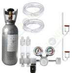 CO2 Cylinder 4 Ltr Kit with ZRDR Dual Gauge and Dual Output