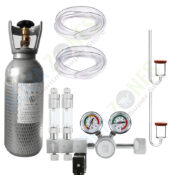 CO2 Cylinder 4 Ltr Kit with ZRDR Dual Gauge and Dual Output