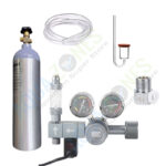 CO2 Cylinder 5 Ltr Kit with Wyin Aqua Dual Gauge Dual Stage Co2 Pro Series Regulator