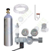 CO2 Cylinder 5 Ltr Kit with Wyin Aqua Dual Gauge Dual Stage Co2 Pro Series Regulator