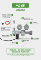 Wyin Aqua Dual Gauge Co2 Pro Series Regulator | WY30-01S