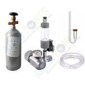 CO2 Cylinder 2 Ltr Kit with Week Aqua Single Gauge
